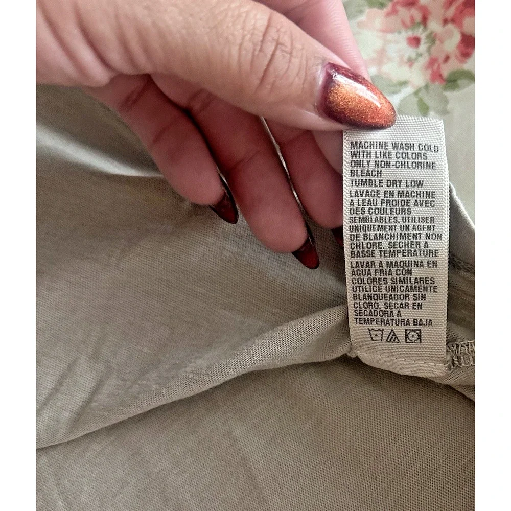 NWT JamesPerse 100% Cotton Crewneck Tee Sz3(L) Taupe Gray Minimalist Capsule - Picture 8 of 8